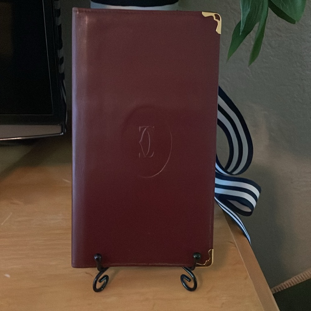 Cartier Must De Cartier Bordeaux Calfskin Leather Bifold Long Wallet - Picture 3 of 12